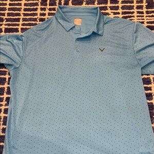 Callaway Blue Polo Shirt with Classic Collar